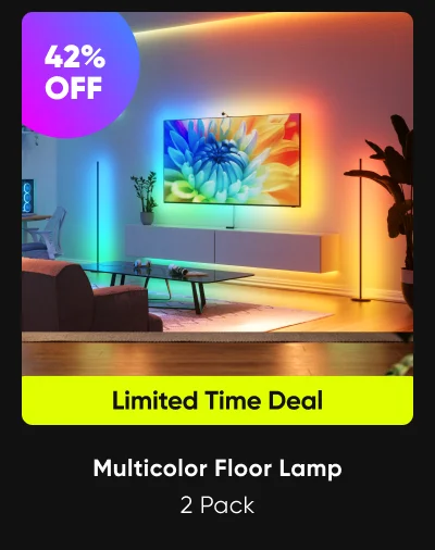 Multicolor Floor Lamp 2 Pack