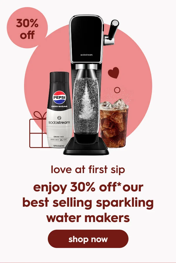 30% off Sparkling Water Makers 30% off Sparkling Water Makers