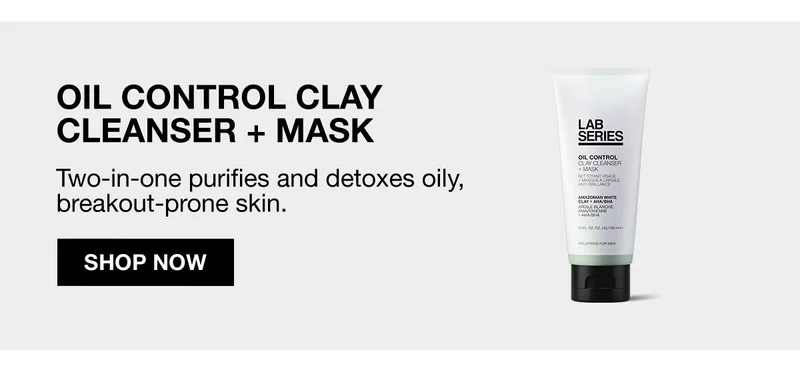 OIL CONTROL CLAY CLEANSER + MASK | Two-in-one purifies and detoxes oily, breakout-prone skin. | SHOP NOW