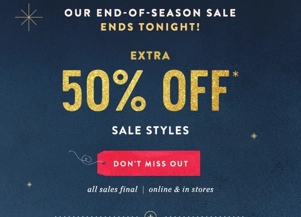 Extra 50% Off