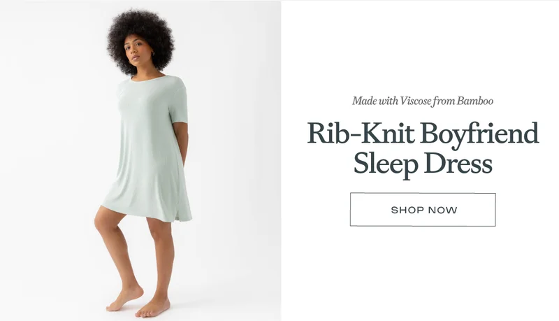 Shop The Rib-Knit Boyfriend Sleep Dress