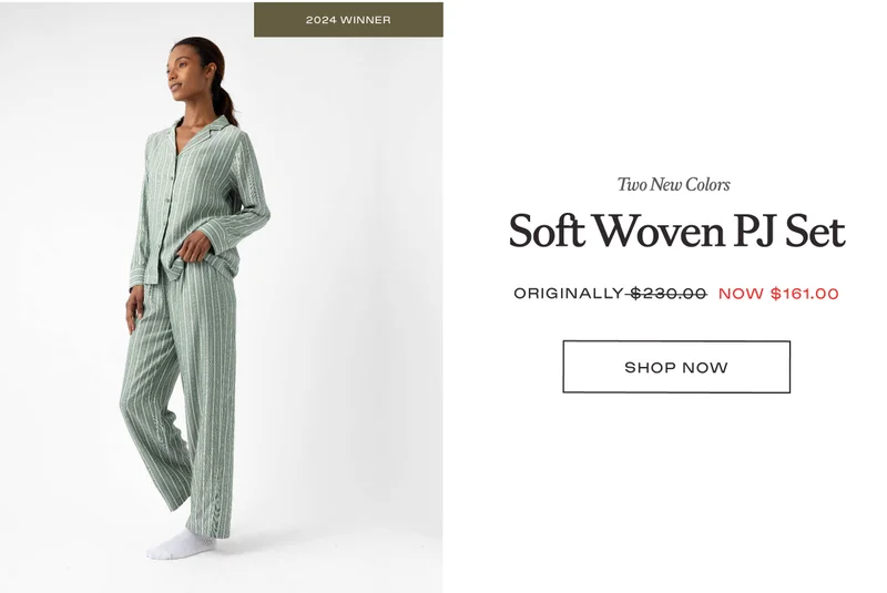 Soft Woven PJ Set - Shop Now