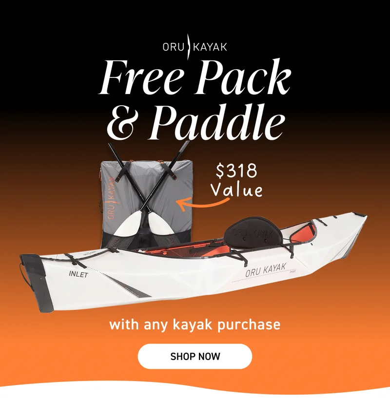 New Deal of the Week! Get a FREE paddle + carrying pack ($318 value) with any kayak purchase! New Deal of the Week! Get a FREE paddle + carrying pack ($318 value) with any kayak purchase!
