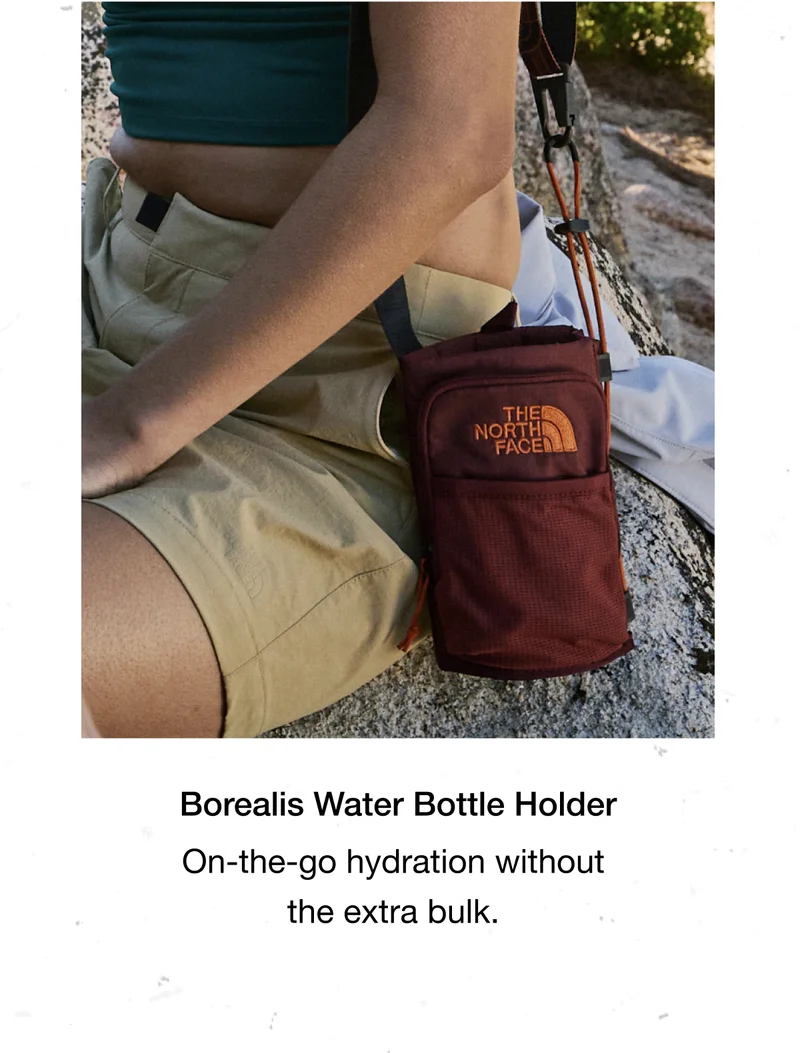Borealis Water Bottle Holder. On-the-go hydration without the extra bulk.