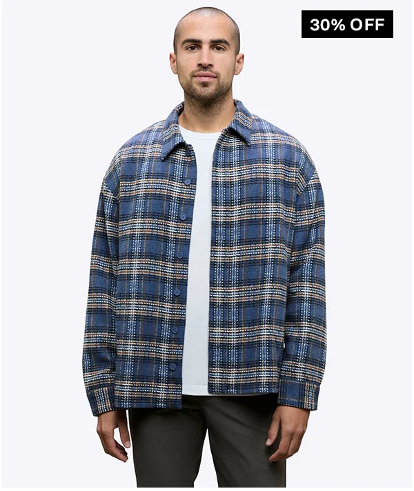 Atlantic Plaid Horizon Tweed Shacket