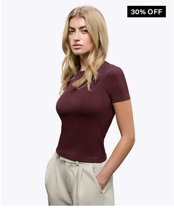 Deep Cranberry Tomboy Tee,