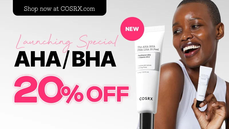 Launching Speical AHA/BHA 20% OFF