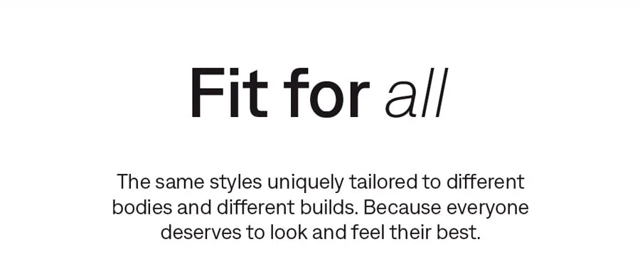 Fit for all