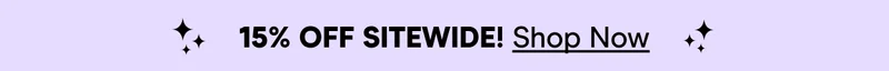 15% OFF Sitewide
