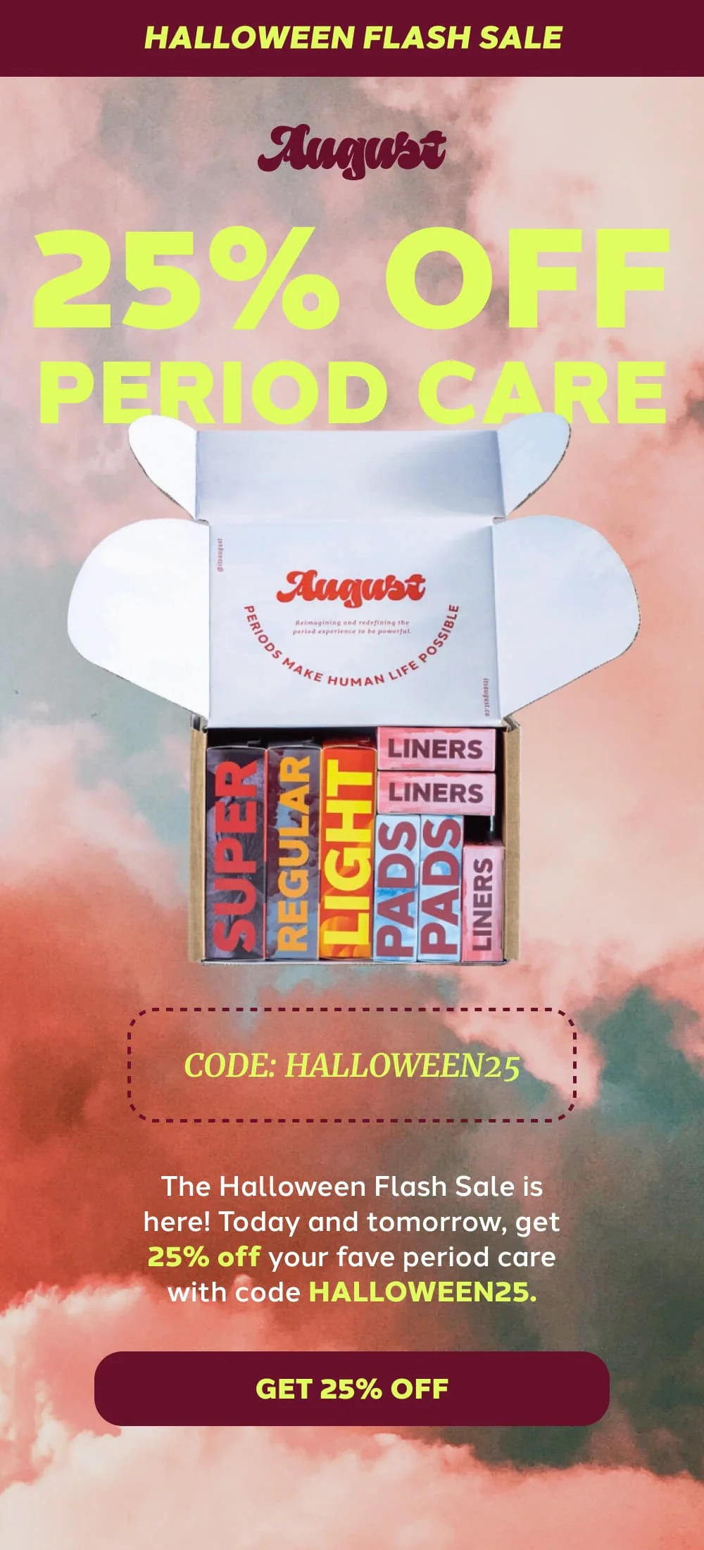 Halloween Subscription Sale [GET 25% OFF]