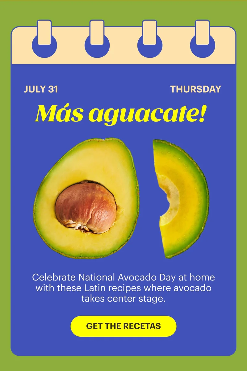 "Más aguacate!"  It's National Avocado Day, and we're celebrating with these favorite recipes.GET THE RECETAS