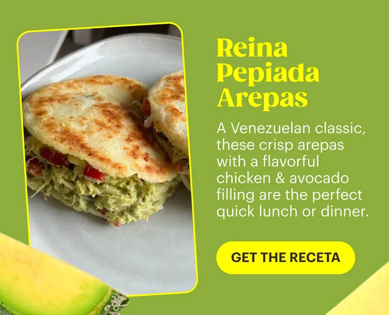 Reina Pepiada Arepas GET THE RECETA