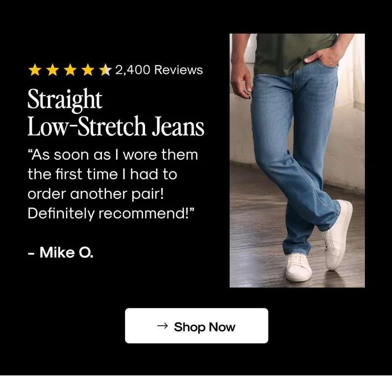 Straight Low-Stretch Jeans