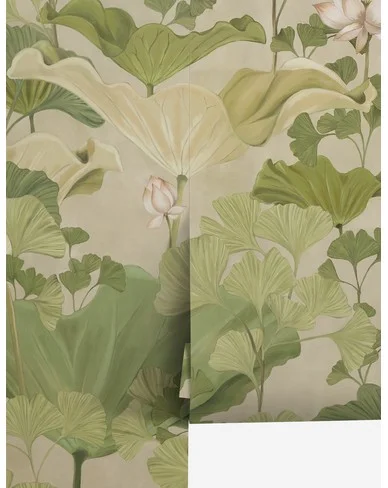 Lotus Wallpaper by Aimee Song - Green