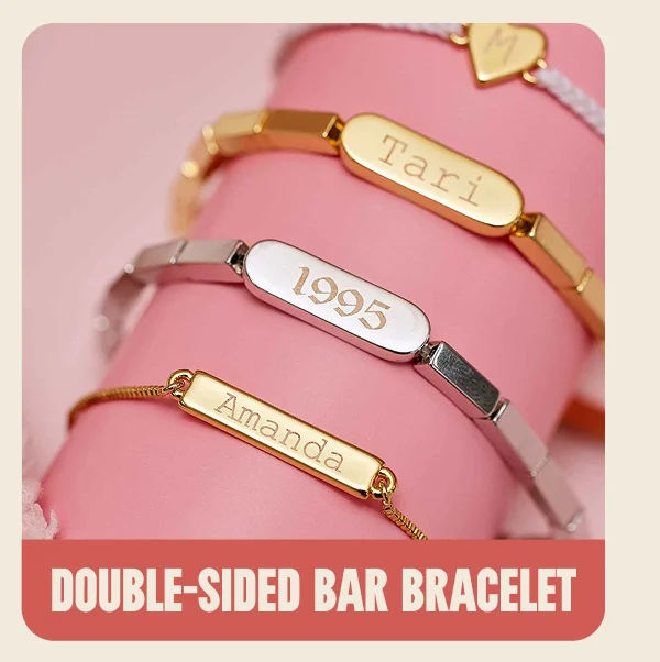 Engravable Double-Sided Bar Bracelet