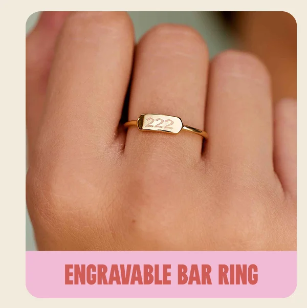 Engravable Bar Ring