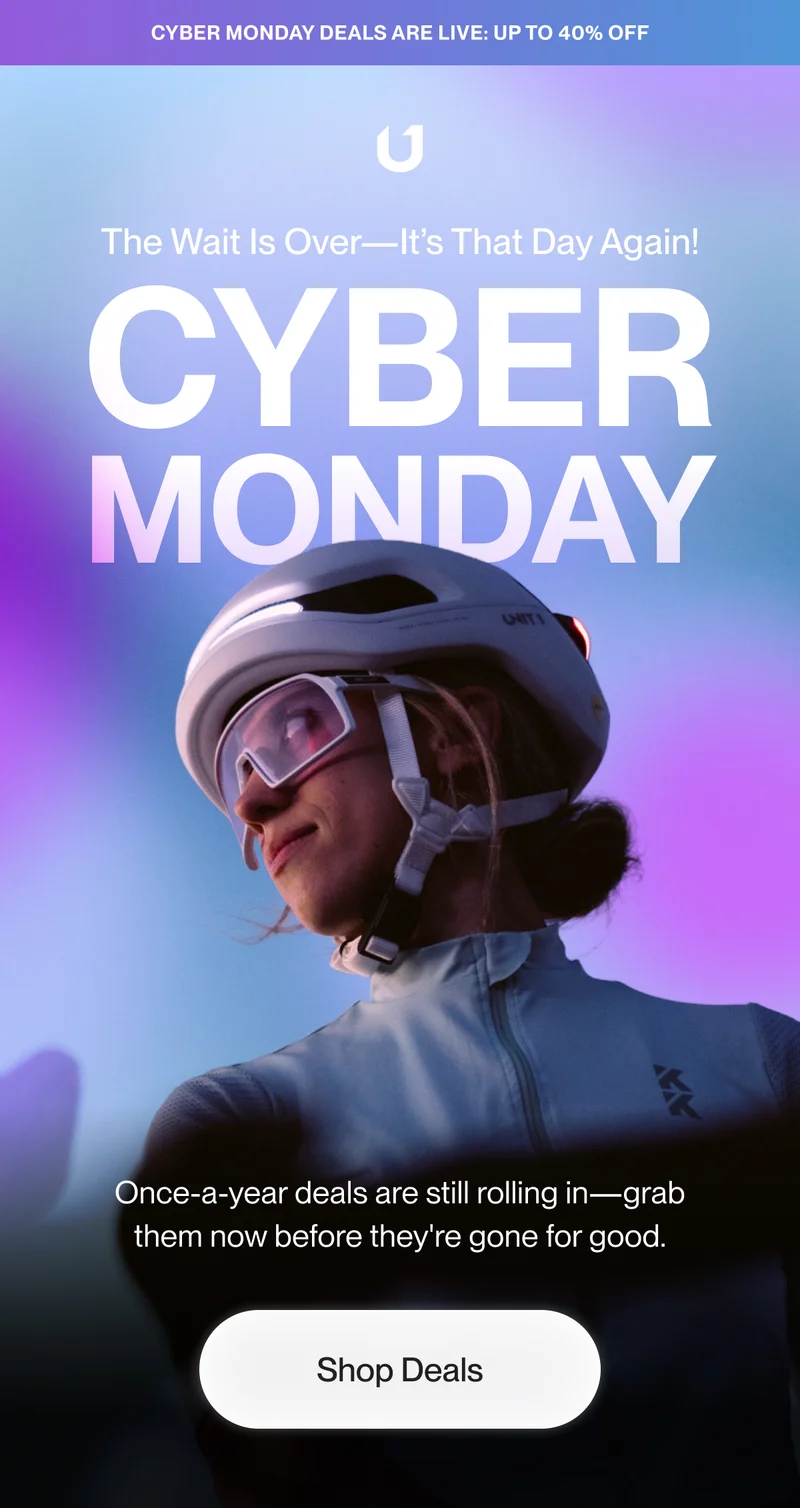 Announcement about Cyber Monday, the day is back again.