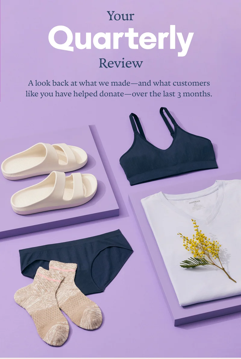 Your Quarterly Review | A look back at what we made - and what customers like you have helped donate - over the last 3 months.
