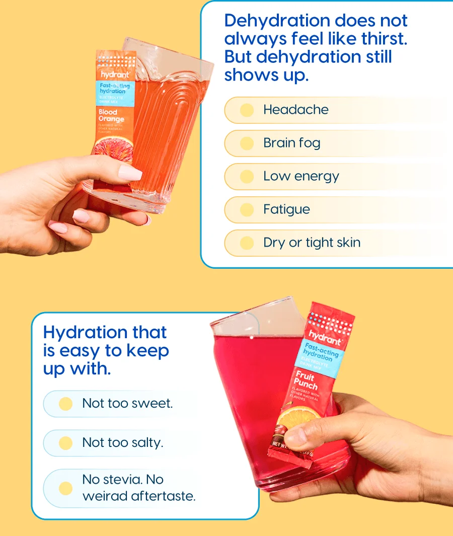 Dehydration Does Not Always Feel Like Thirst. But Dehydration Still Shows Up.