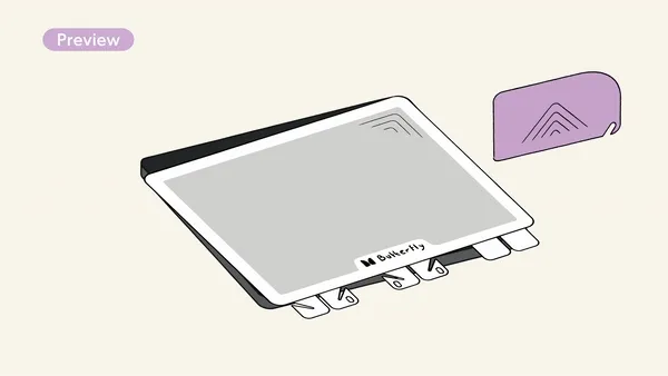 GIF of the Helper Tool helping to align the Paperlike 3