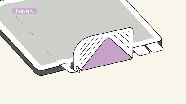 GIF of the Helper Tool pulling out the dust-catching layer.