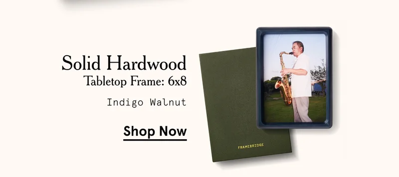 Solid Hardwood Frame: 6x8 Indigo Walnut