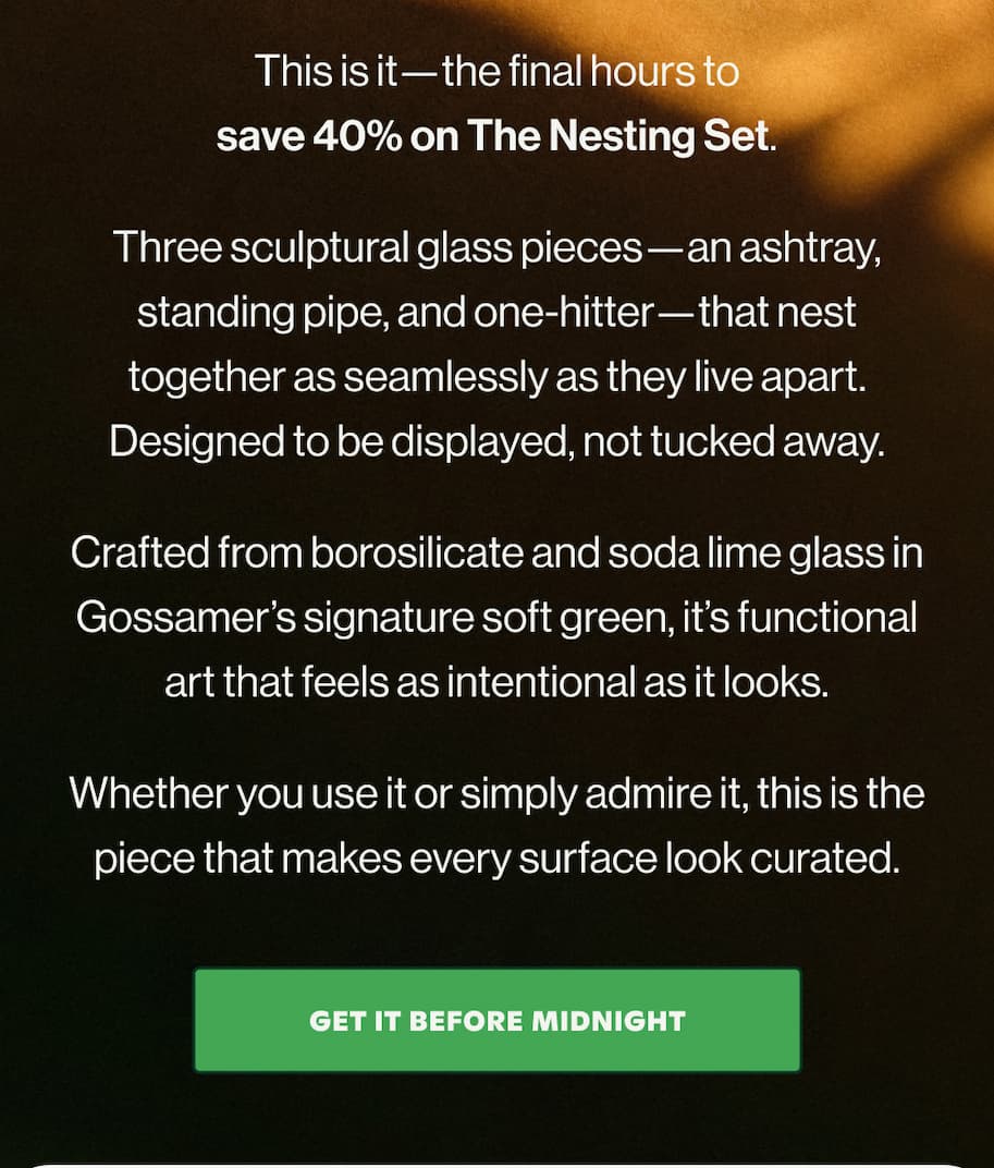 This is it — the final hours to save 40% on The Nesting Set.