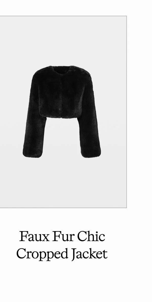 Faux Fur Chic Cropped Jacket