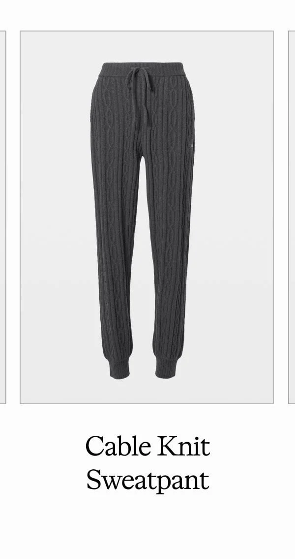Cable Knit Sweatpant