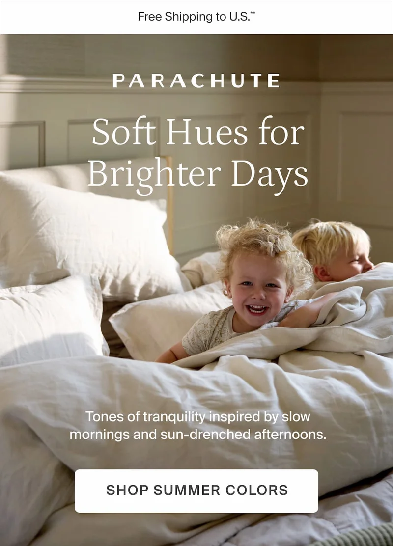 Soft hues for brighter days. Shop summer colors.