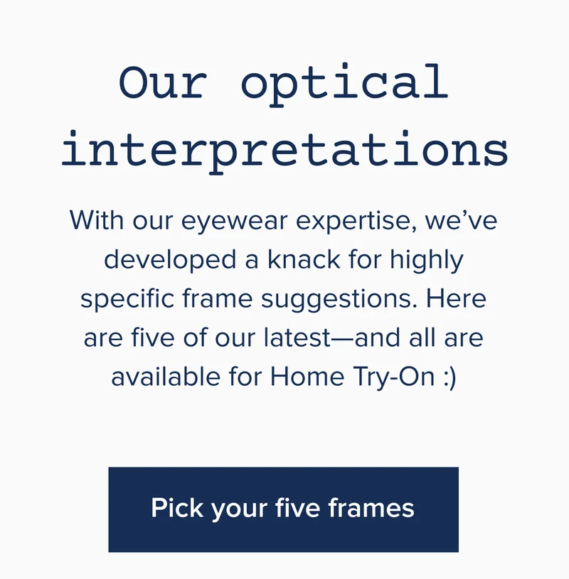 Pick your five frames