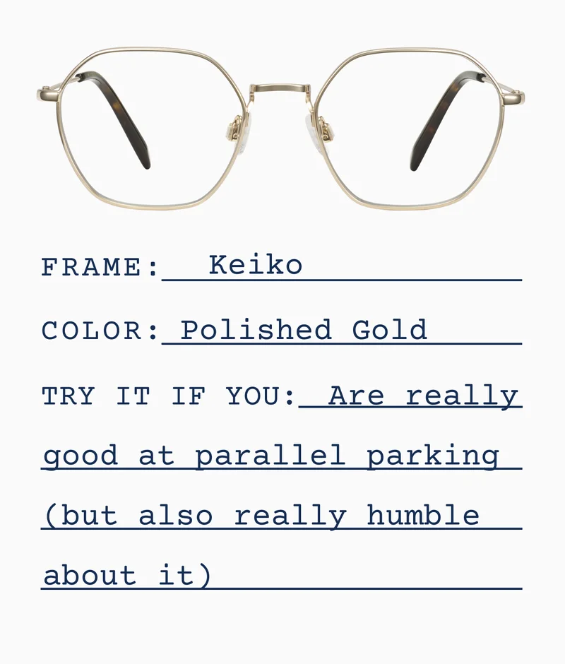 Keiko in Polished Gold
