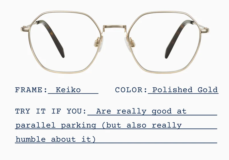Keiko in Polished Gold