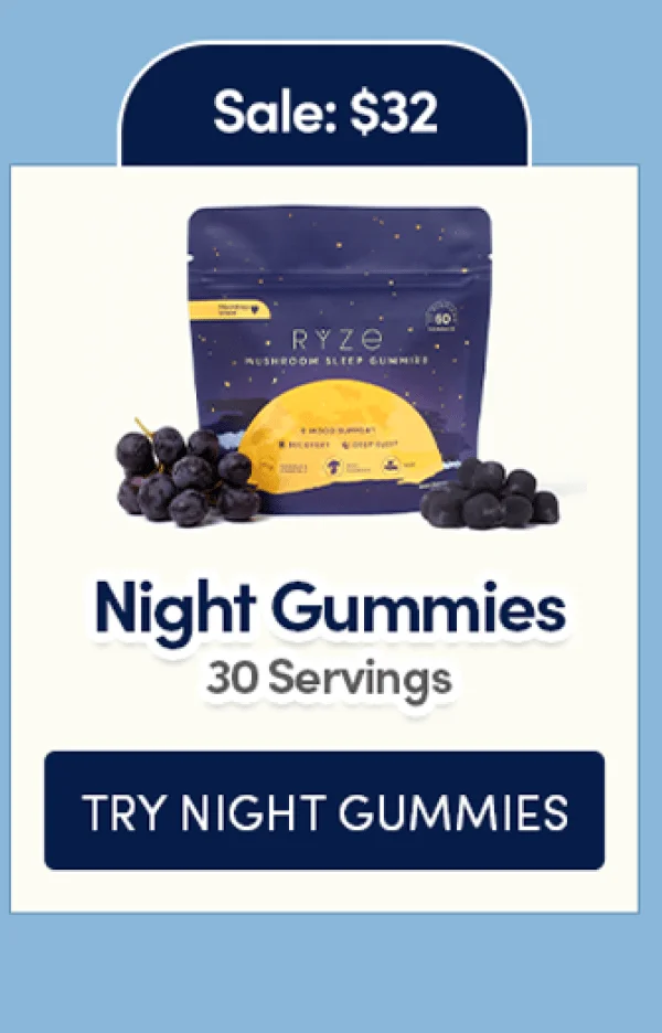 Sale $32 | Night Gummies | 30 servings | Try Night Gummies