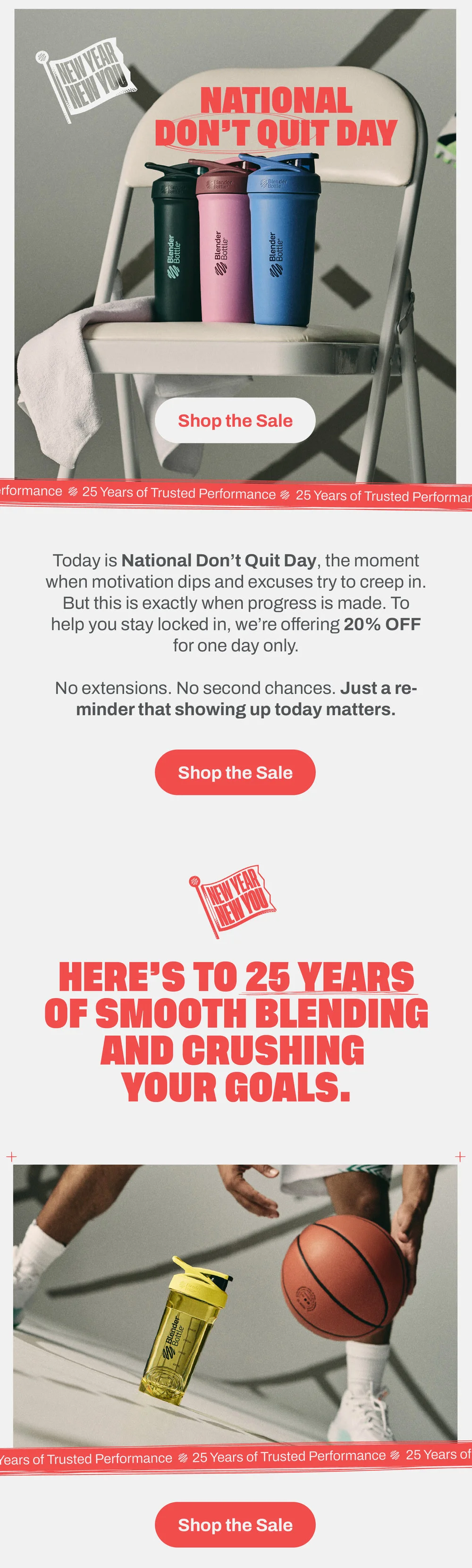 Save 20% on National Don't Quit Day, Shop Now