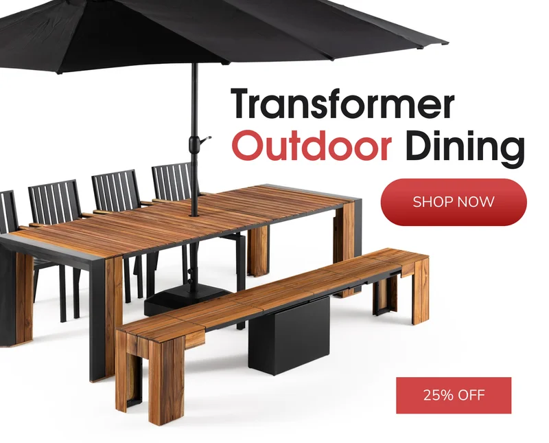 Transformer Outdoor Dining Hero