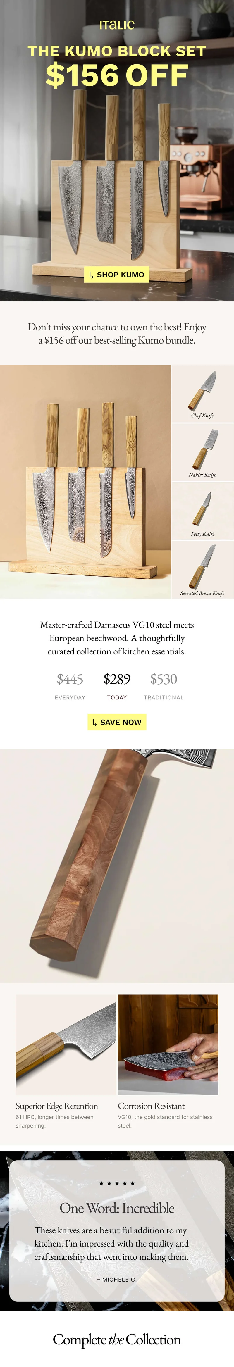 Italic | Kumo Block Set | $156 OFF