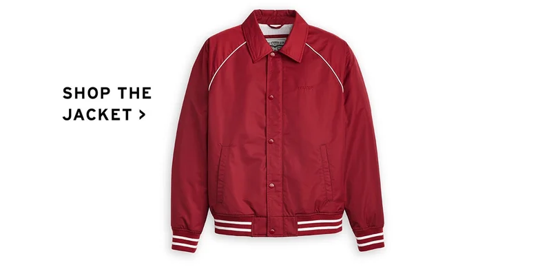 SHOP LAYDOWN COLLAR RAGLAN VARSITY JACKET