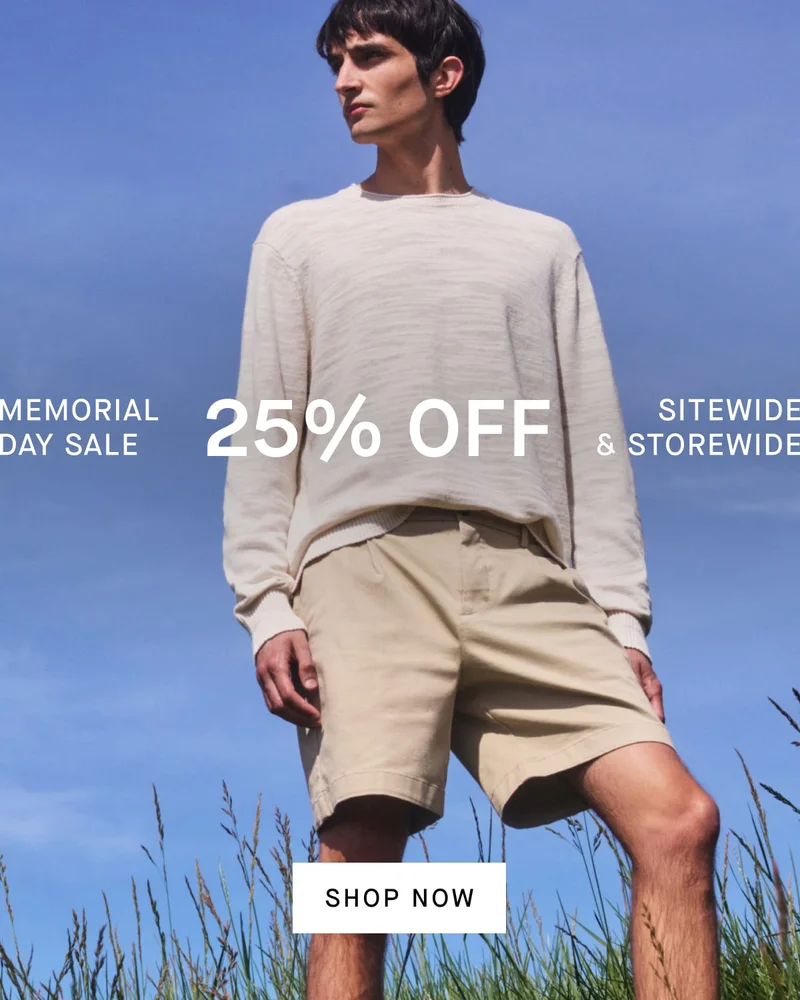 Memorial Day Sale 25% Off Sitewide & Storewide