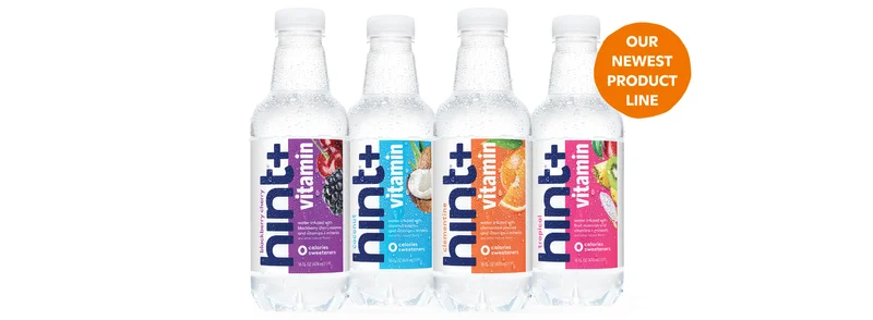 Hint+ Bottles lined up