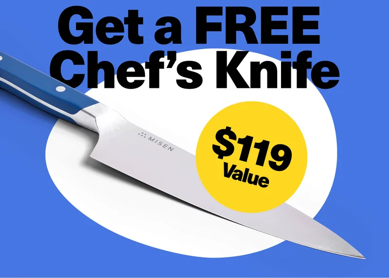 Get a free chef's knife | $119