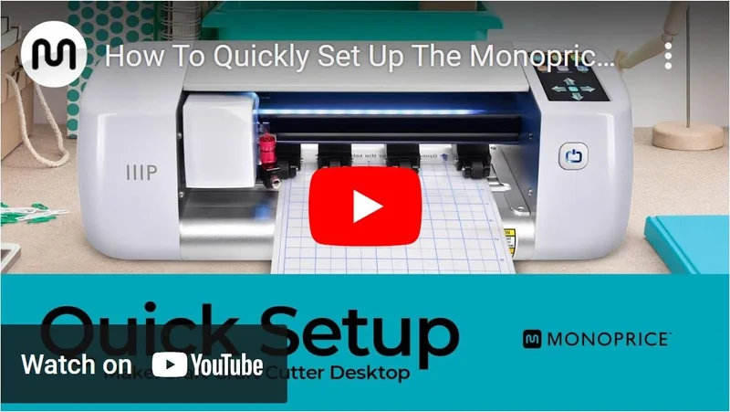 How To Quickly Set Up The Monoprice Makercraft Craft Cutter - 44346