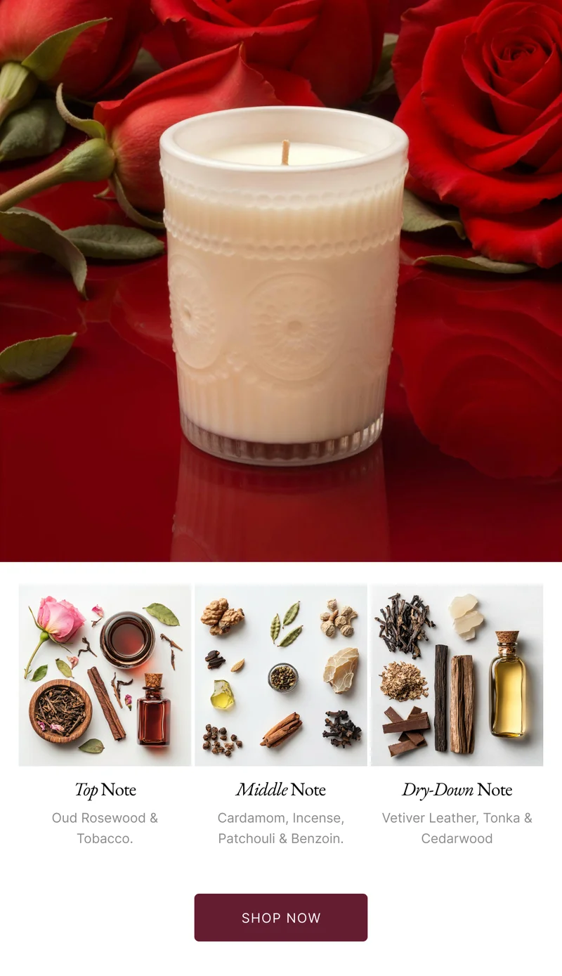 Oud Rosewood Candle
