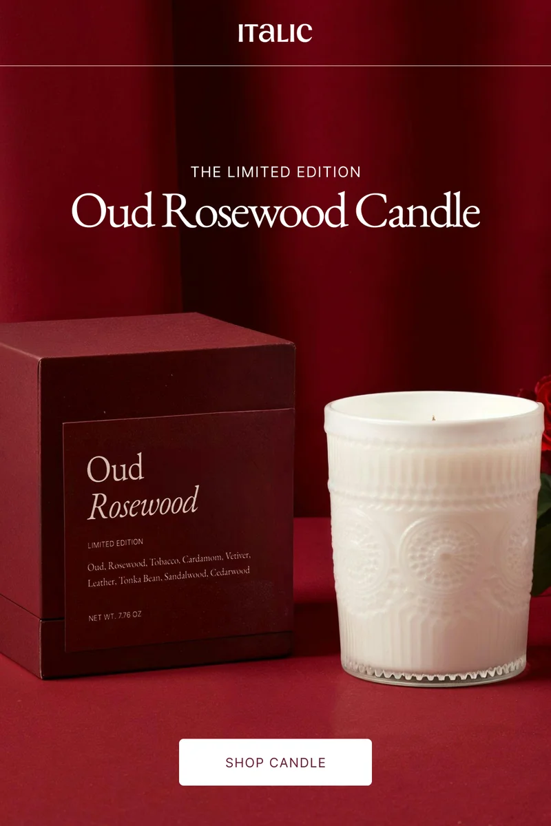 Introducing Oud Rosewood Candle