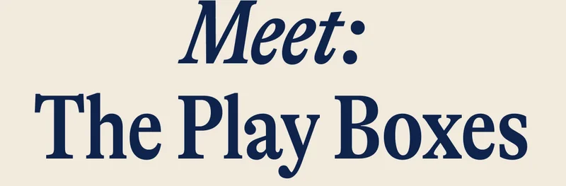 Meet:  The Play Boxes