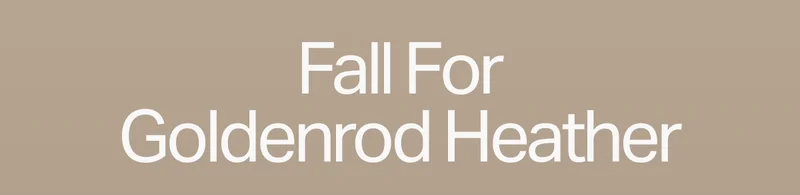 Fall For Goldenrod Heather
