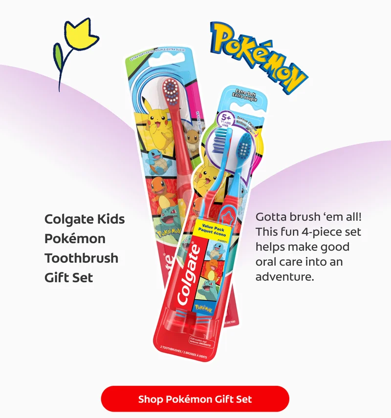 Colgate Kids Pokémon Toothbrush Gift Set