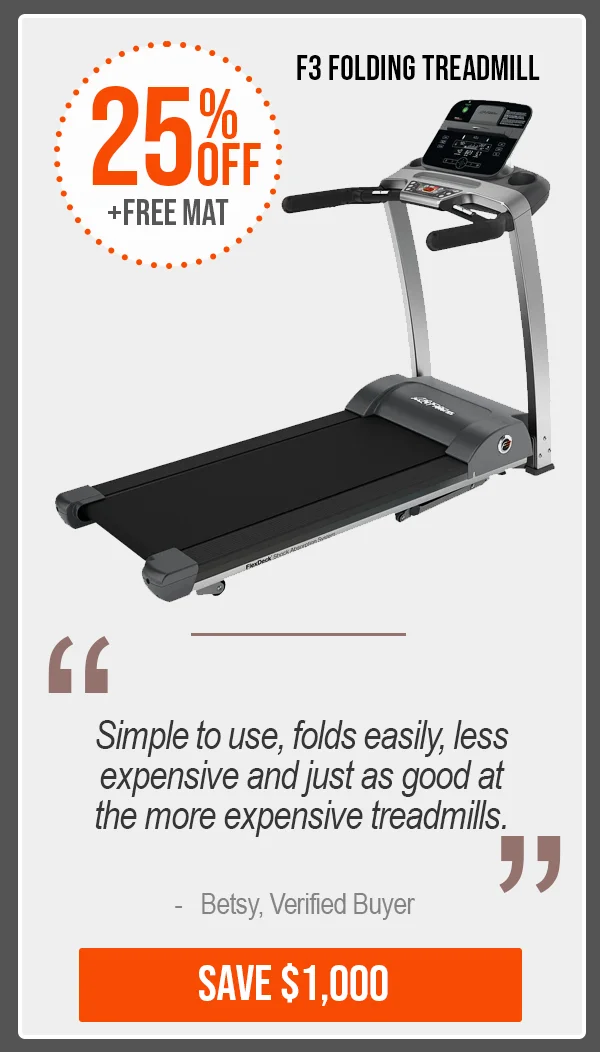 25% OFF - F3 Folding Treadmill