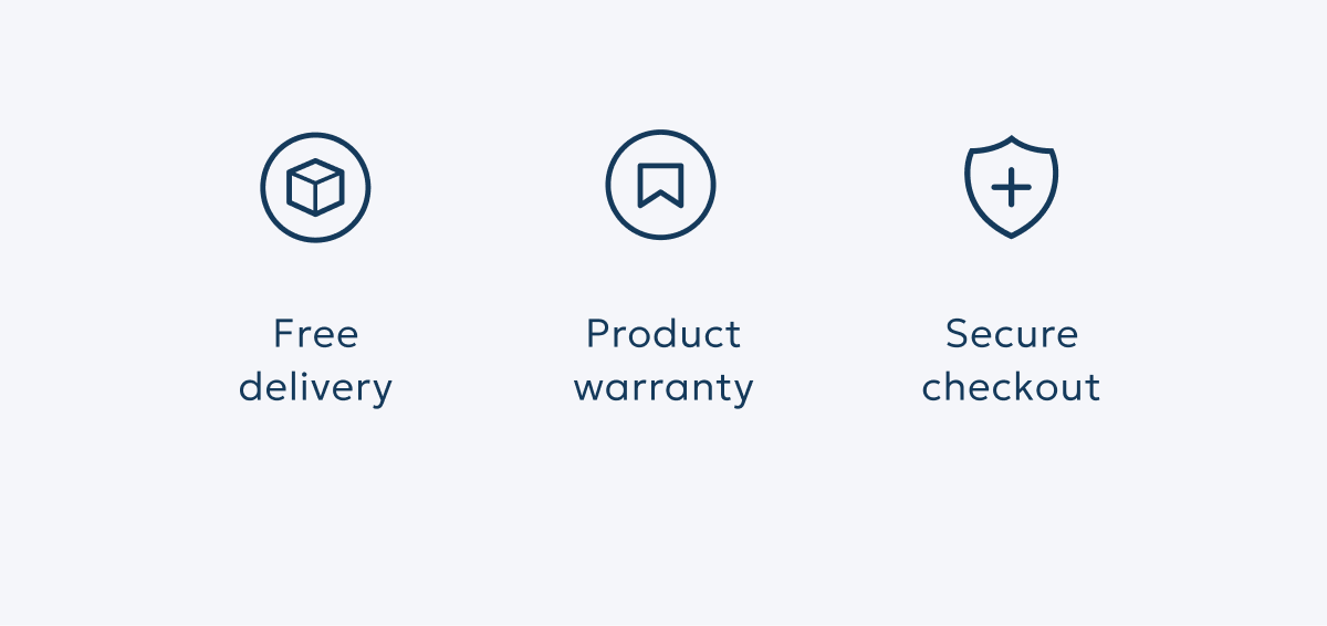 Free delivery - Product warranty - Secure checkout