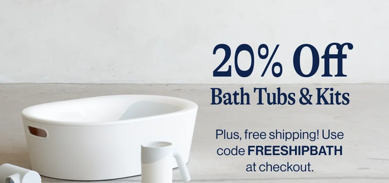20% Off Bath Tubs & Kits- Plus, free shipping! Use code FREESHIPBATH at checkout.